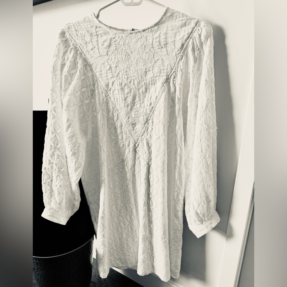 Joie White Long Sleeve Dress